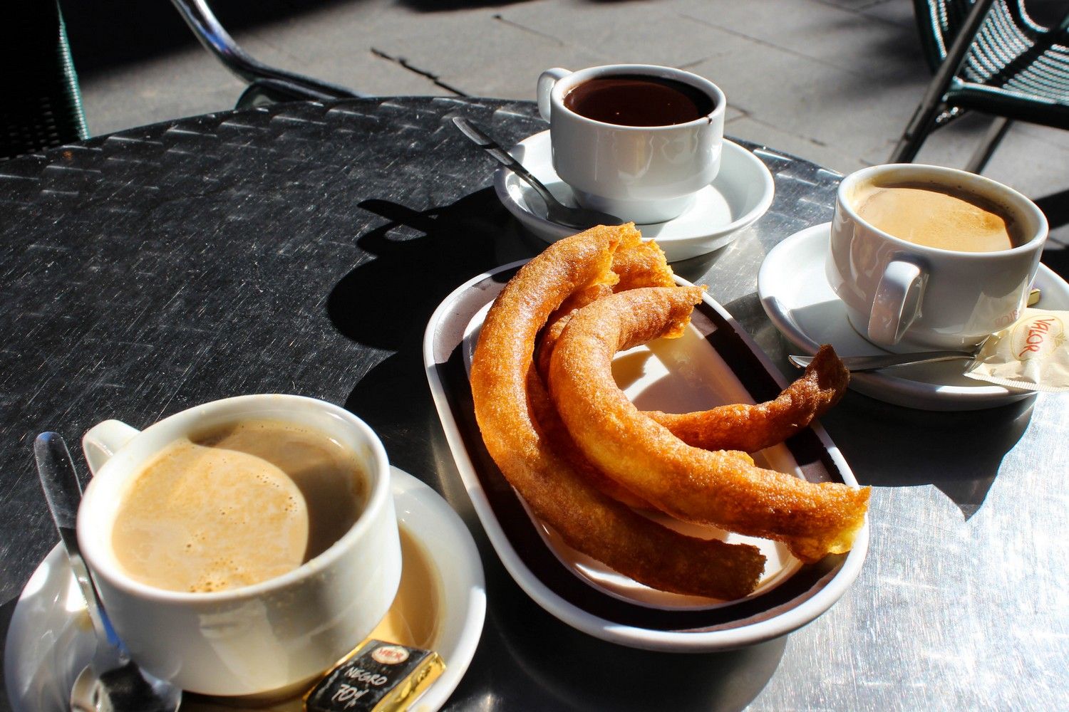 Churros eten bij Valor in Madrid