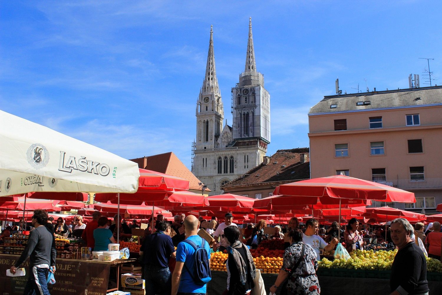 Dolac markt boerenmarkt Zagreb