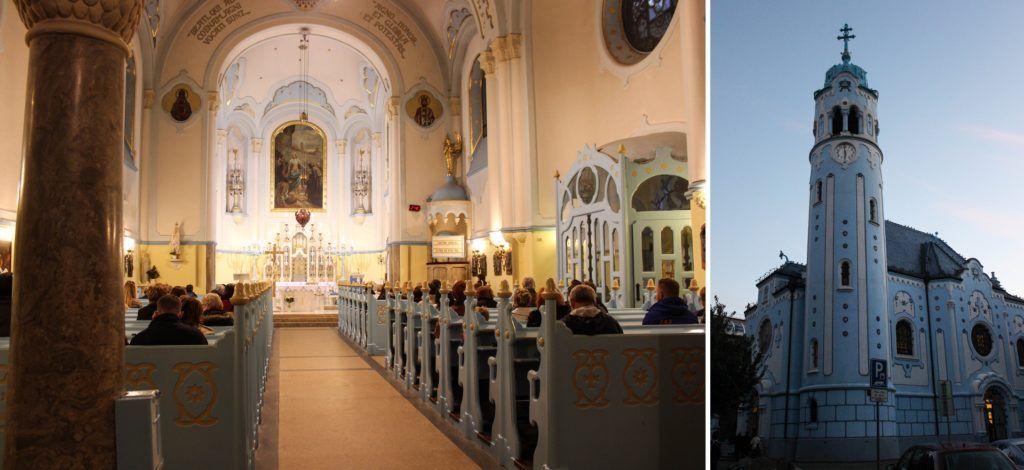 St. Elisabethkerk in Bratislava: De Blauwe Kerk