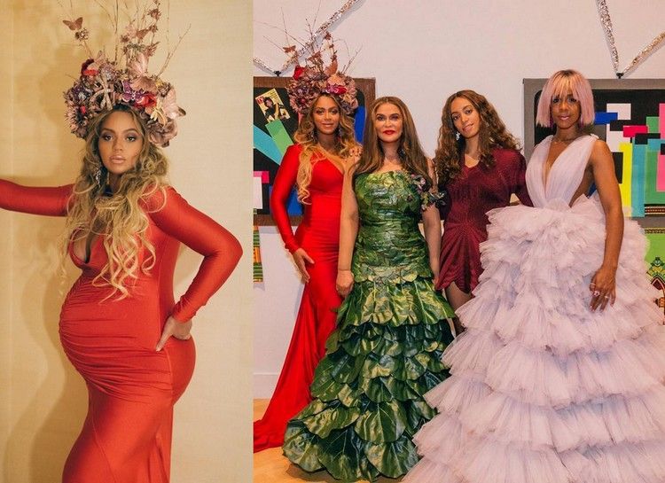 Beyoncé, Kelly, Tina & Solange bij het Wearable Art Gala