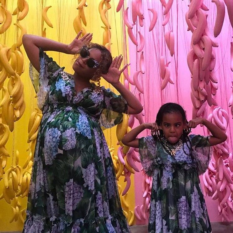 Beyoncé & Blue Ivy tijdens moederdag