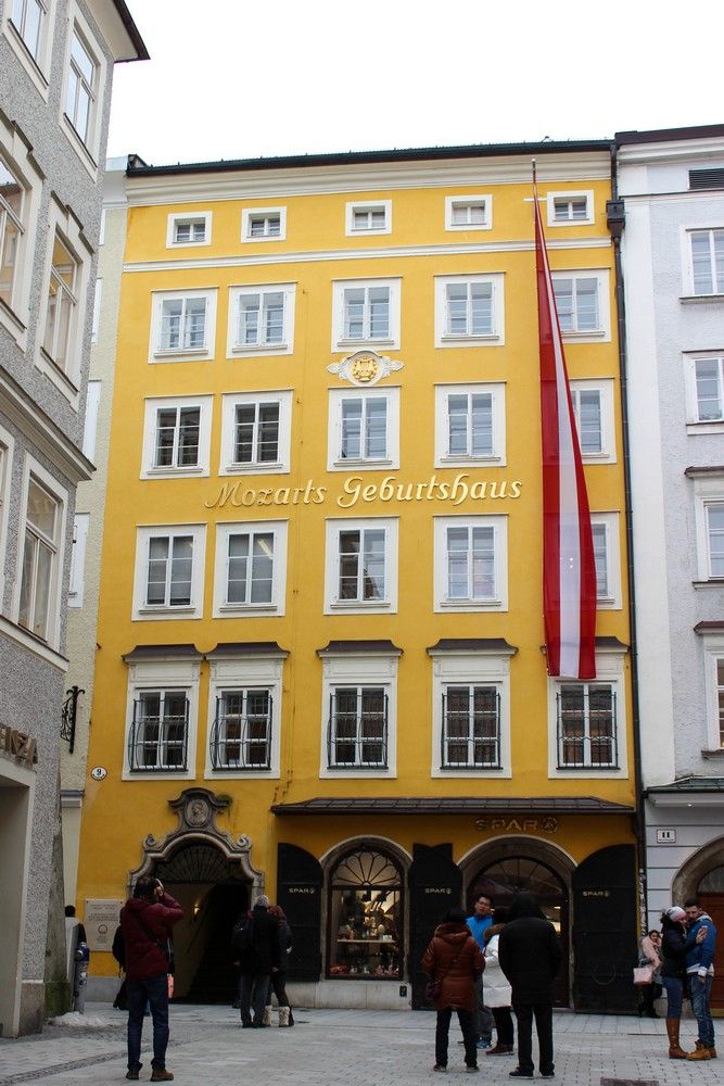 Het Mozart geboortehuis in Salzburg