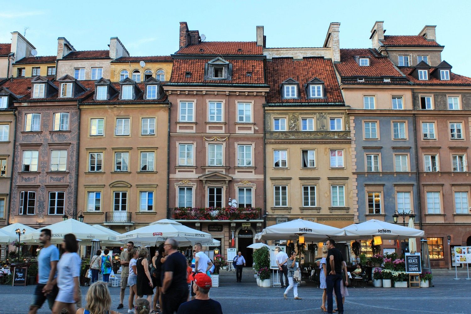 Het oude marktplein in Warschau