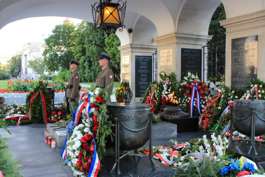 Het graf van de onbekende soldaat in Warschau