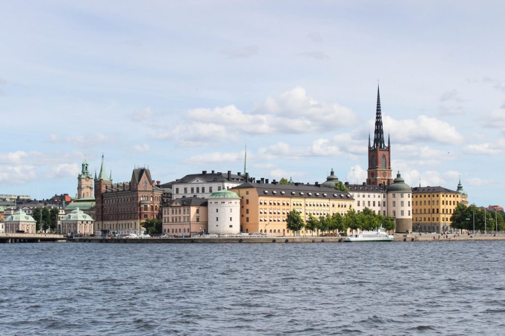 Eiland Riddarholmen met daarachter Gamla Stan