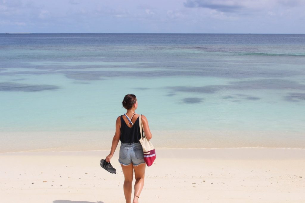 Het strand op Maafushi