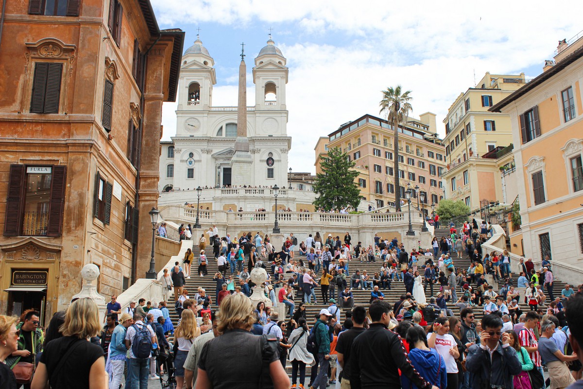 De Spaanse Trappen in Rome