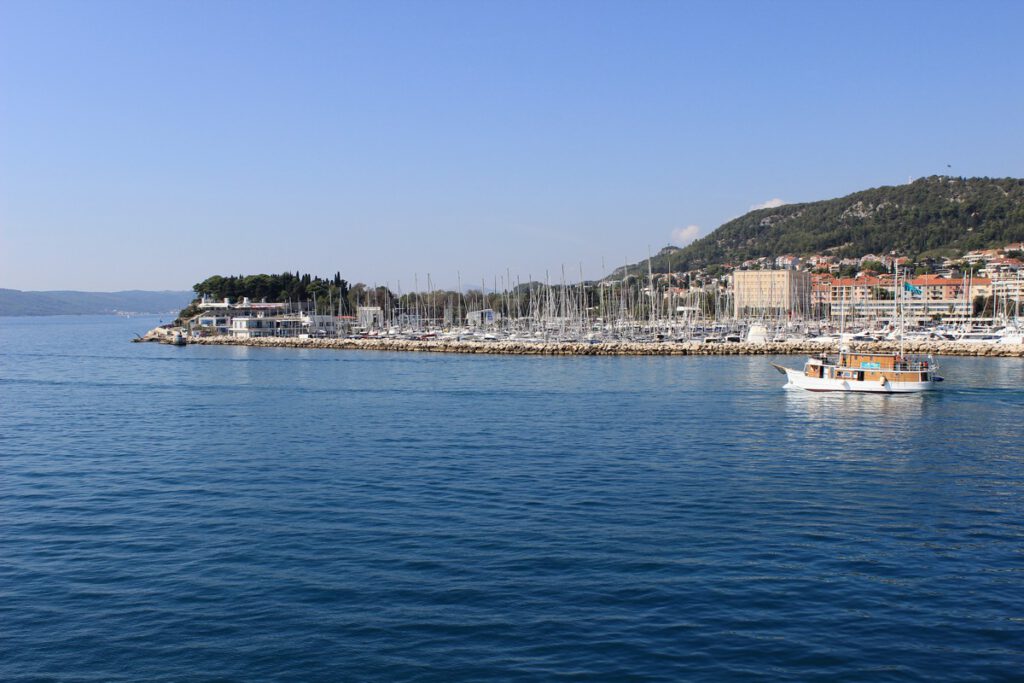 Een haven in Split, Kroatië