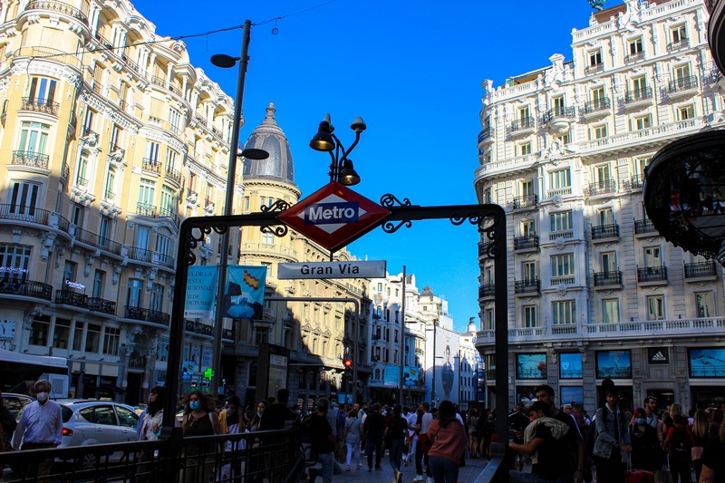 Gran Vía metrostation Madrid