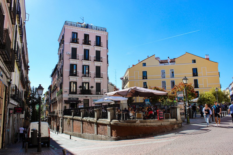 Vintage wijk Madrid