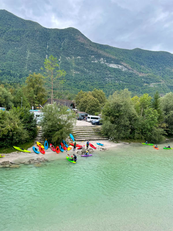 Kajakken over de Soča rivier in Bovec