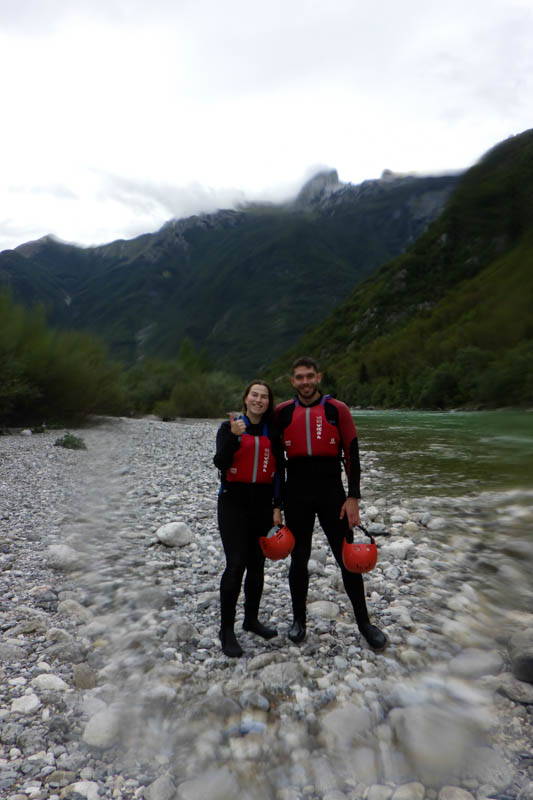 Kajakken over de Soča rivier in Bovec