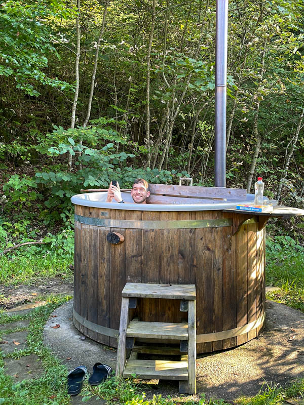 Glamping met hottub bij Camping Bled in Slovenië