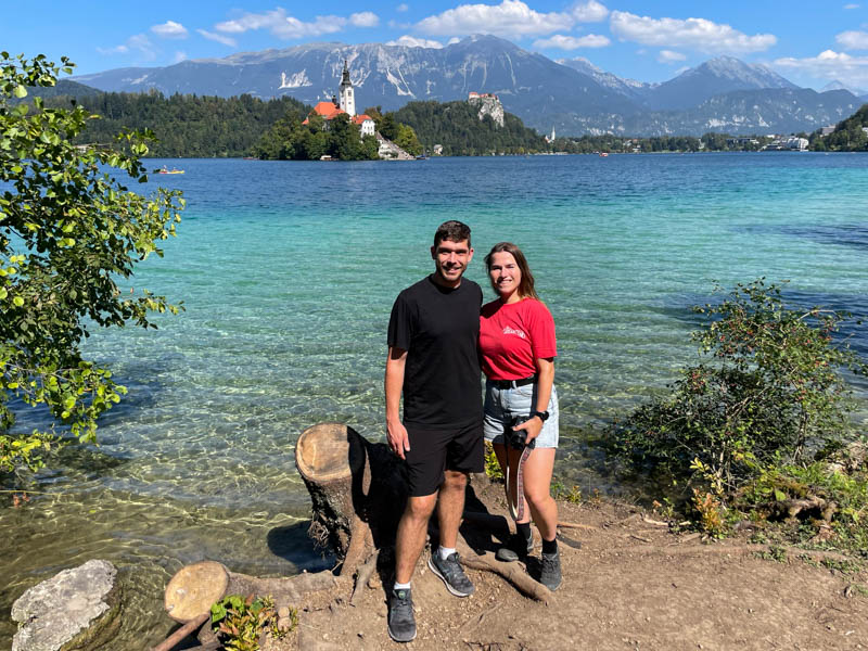 Hiken naar het uitzichtpunt van Lake Bled in Slovenië