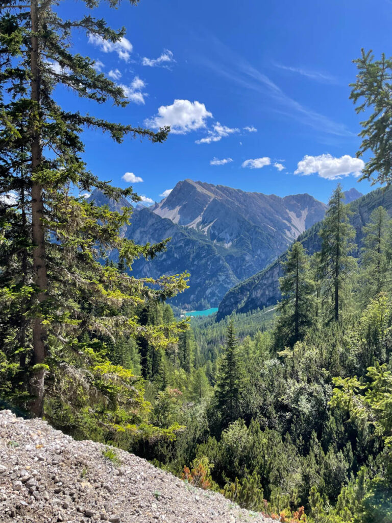Uitzicht hike Lago di Braies